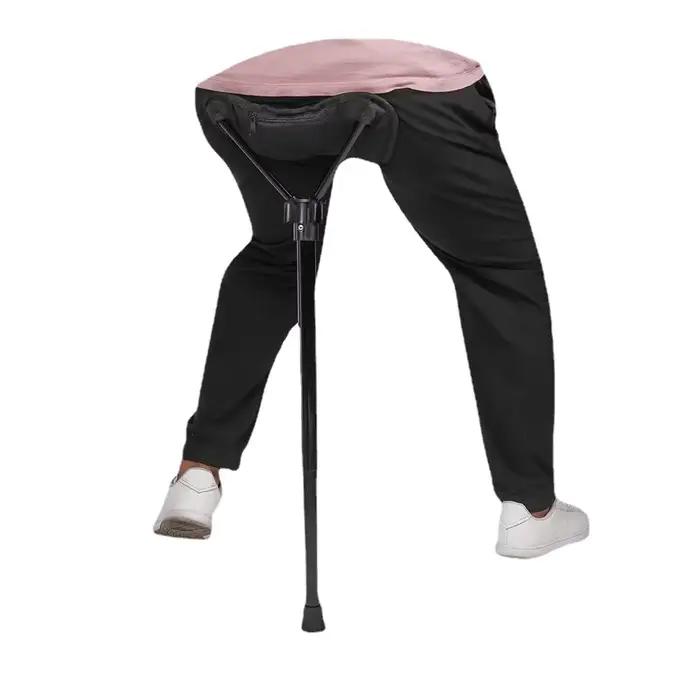 Tabouret de pêche télescopique réglable pliant - Chaise haute portable pour camping et activités extérieures
