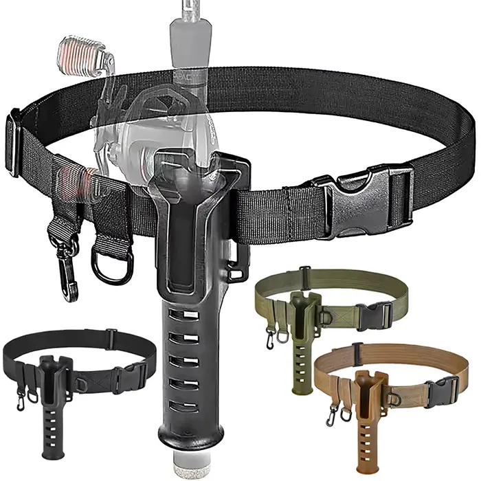 Ceinture de wading ajustable avec porte-canne - Pour pêche en waders - Spinning, lancer, mouche