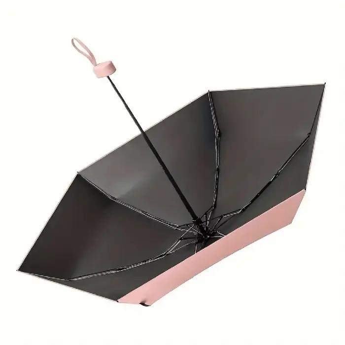Parapluie Mini Ultra-léger 6 Plis Résistant UV - Compact Voyage Pêche Randonnée Portable