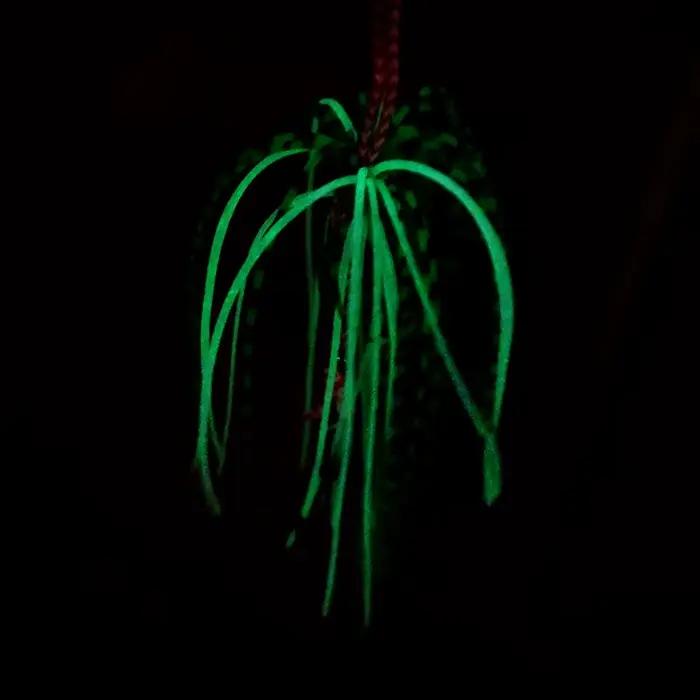 5 Jupe Silicone Luminescente pour Montage Assist Hook Inchiku - Accessoires Pêche Mer