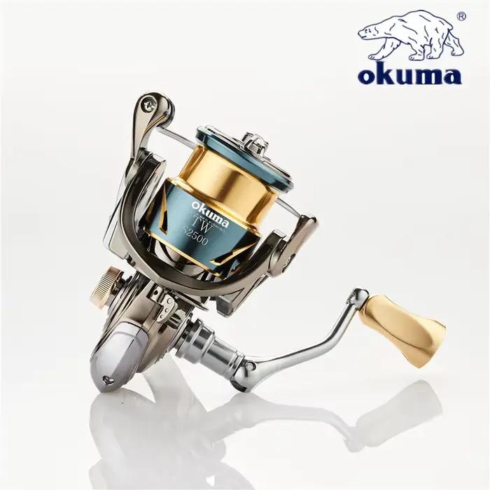 Moulinet tout métal Okuma anti eau de mer - 12+1BB drague 15KG max pour pêche intensive