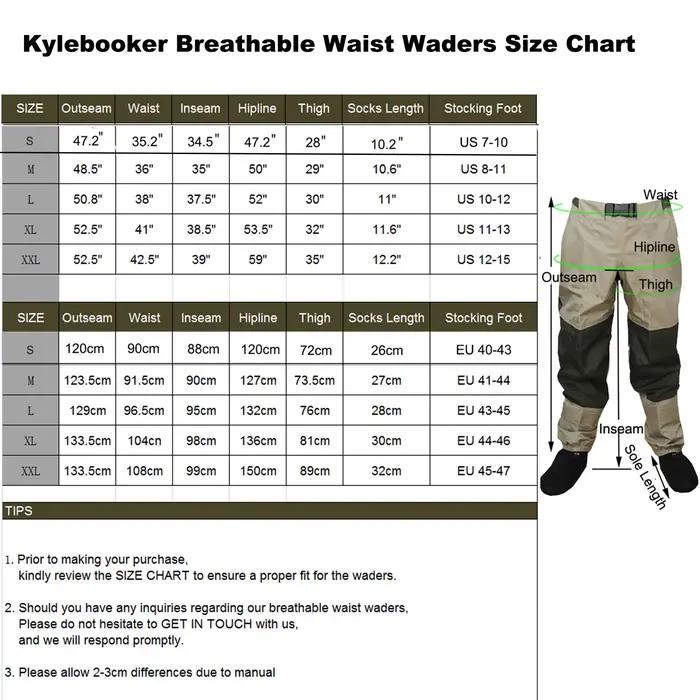 Waders taille haute respirants pour pêche à la mouche et chasse au canard - Pantalon de pêche