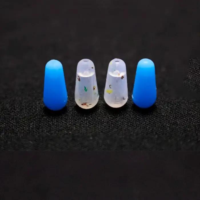 50 pièces stoppers ovales bleus pêche mer - Accessoire anti-enroulement qualité mer pour pêche à la mouche