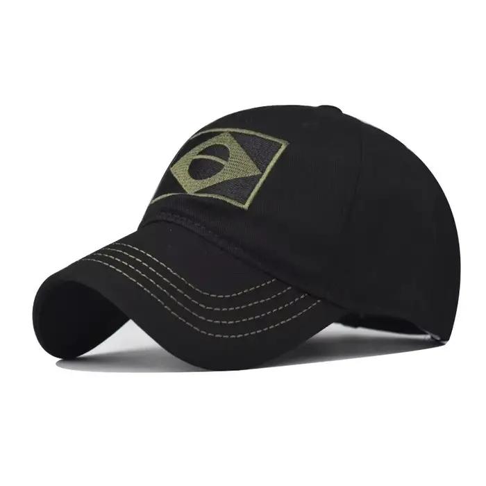 Casquette baseball camouflage armée hommes brodée drapeau Brésil sport extérieur chasse