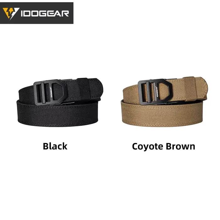 Ceinture tactique IDOGEAR en nylon 1000D robuste avec boucle ratchet pour hommes, printemps été automne hiver