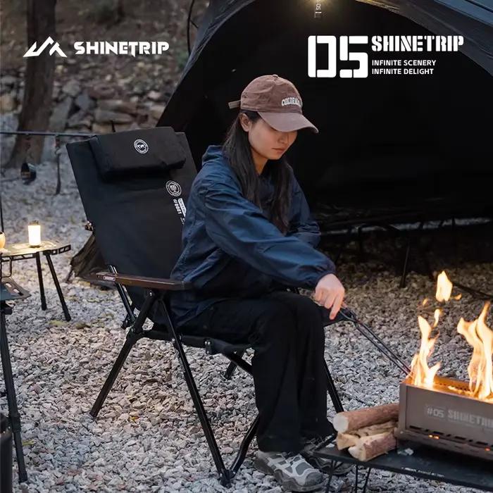 Chaise pliante réglable ShineTrip série 05 pour bureau pêche pique-nique camping