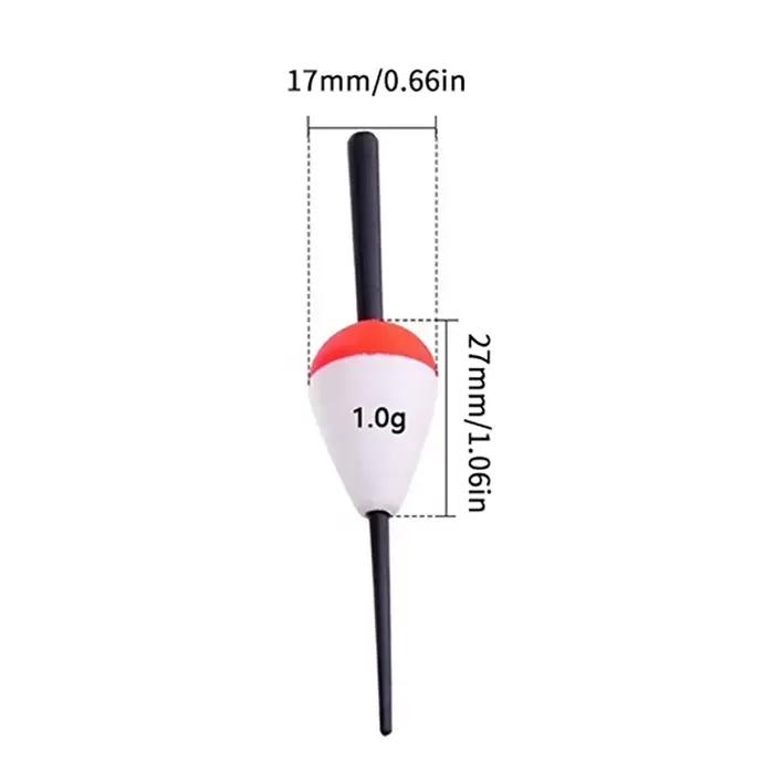 10 Flotteurs Lumineux EVA pour Pêche de Nuit, 1/2/3/5/10g - Bouchons Foam pour Surfcasting et Rocher