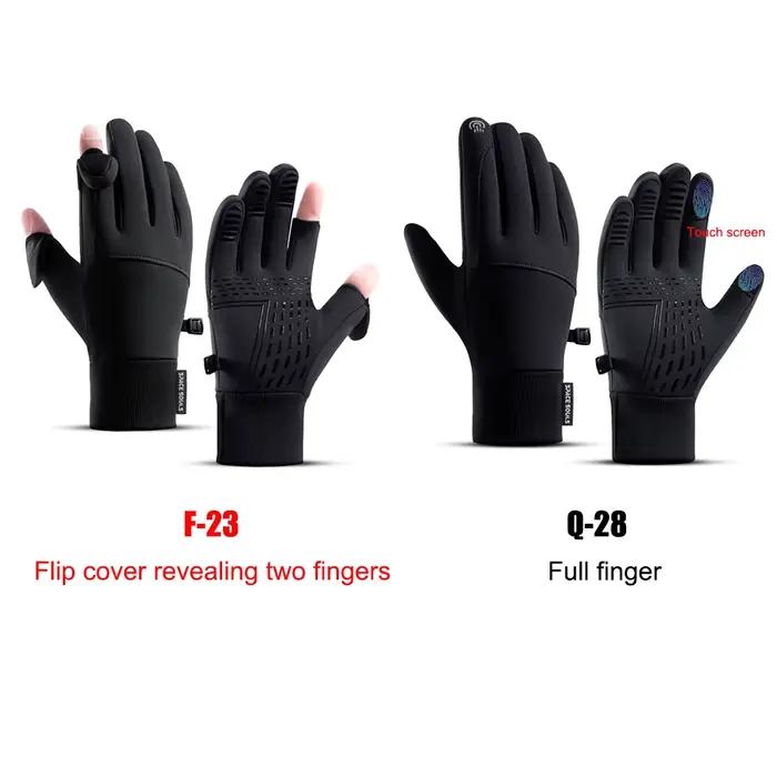 Gants chauds hiver homme femme imperméables tactiles sport extérieur pêche ski vélo