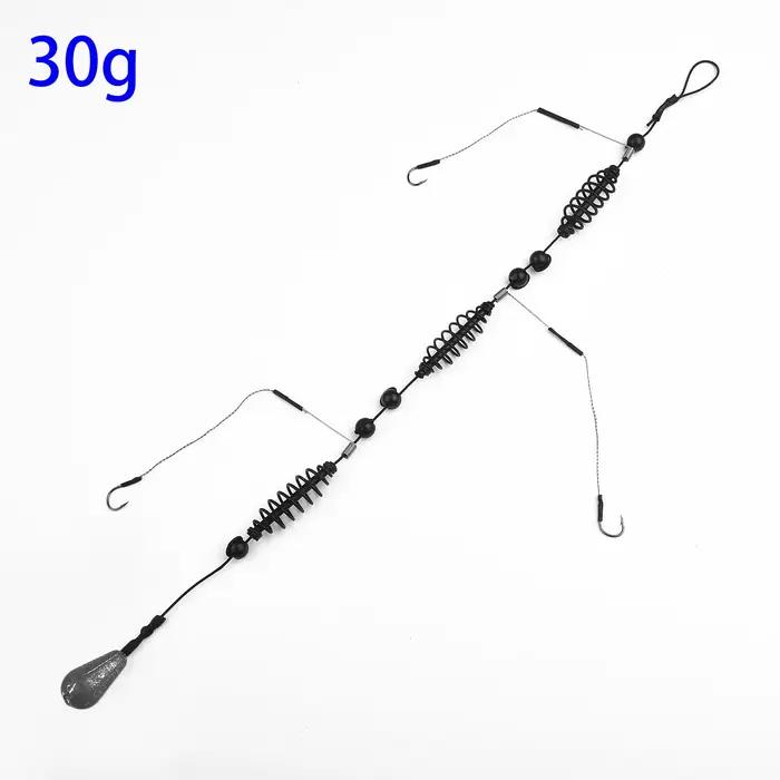 Kit de leurres de pêche appâts avec cage amorceur pour silure et carpe hameçons barbelés