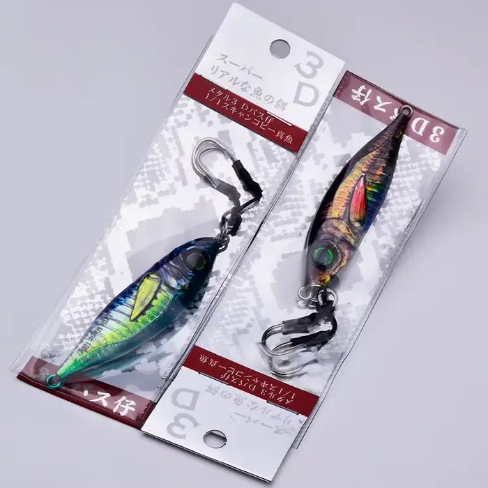 Jig Métal Lumineux 7-80g PRO BEROS - Leurre Pêche Mer Lente Thon Mérou Dorade Spoon