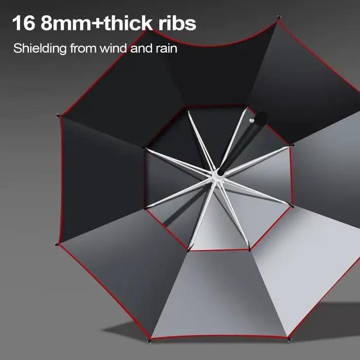 Parapluie de pêche 1,8m rotation 360° épais pliable protection soleil neige plage camping