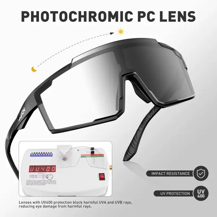 Lunettes de pêche photochromiques SCVCN - Vélo VTT - Outdoor hommes femmes UV400