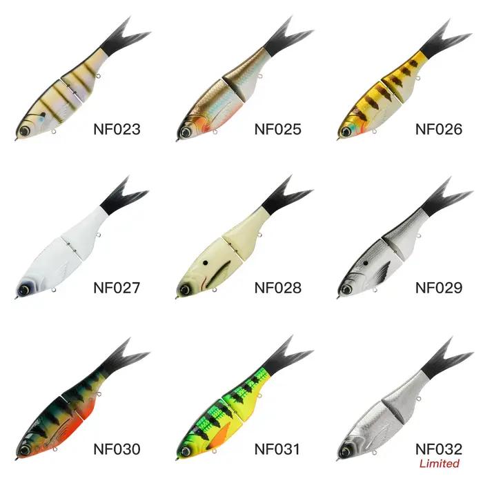 Leurre souple Noeby Amata Glide Swimbait 215mm pour brochet et sandre, leurre nageur coulant lent