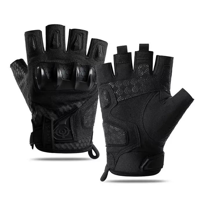 Gants tactiques demi-doigts pleine main anti-dérapage coque dure pêche sport