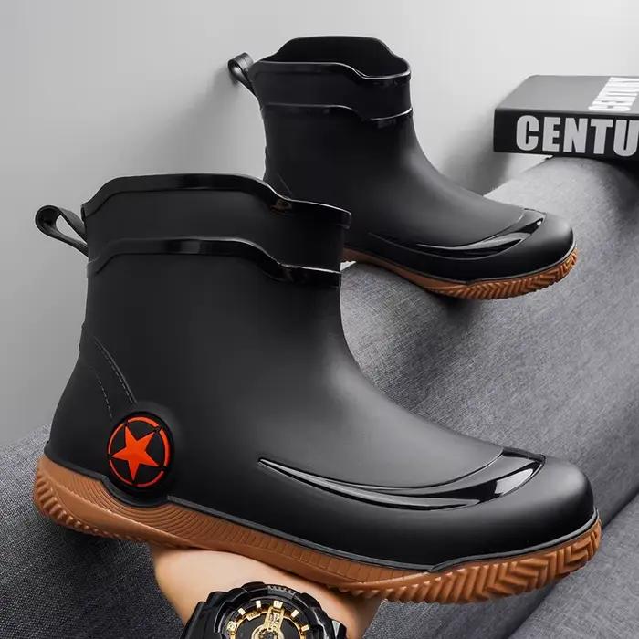 Bottes de pêche imperméables style britannique - Chaussures aquatiques élégantes pour pêcheurs