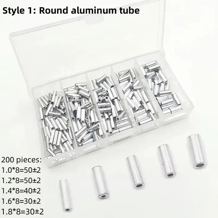 Manchons aluminium sertissage fil pêche - 150-200 pièces pour connexions sécurisées - Accessoires montage