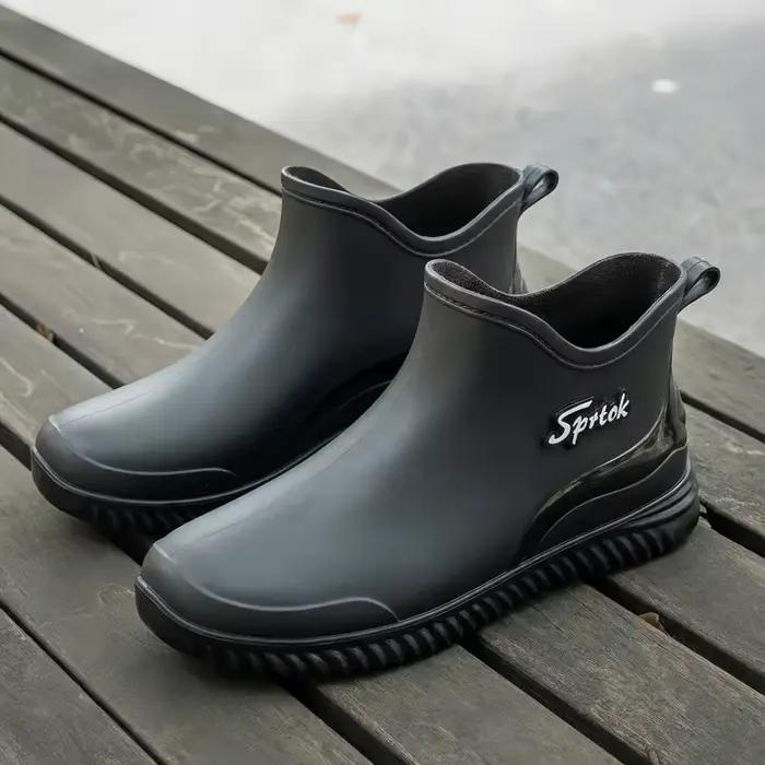 Bottes de pêche imperméables homme antidérapantes PVC respirantes pour travail extérieur et wading