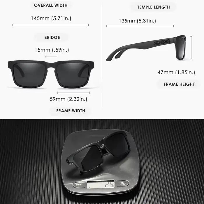 Lunettes de soleil miroir pêche sport polarisées haute qualité couleurs variées homme