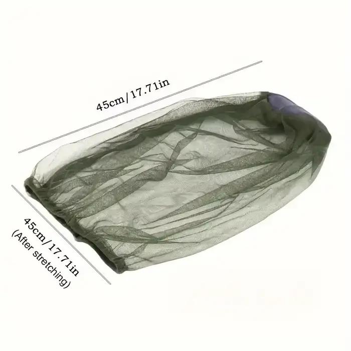 Chapeau anti-moustiques filet de pêche avec protection intégrale pour randonnée et camping
