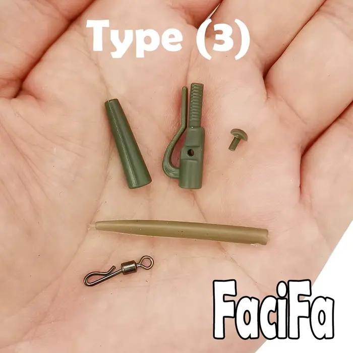 Kits plombs clips rapides 10 sets pour montages carpe - accessoires anti-emmêlement pêche au coup