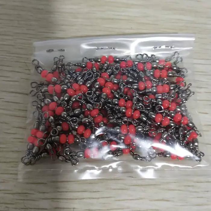 Triple swivels à bille 10 30 50 pièces pour pêche connecteur roulement à billes solide accessoires montage
