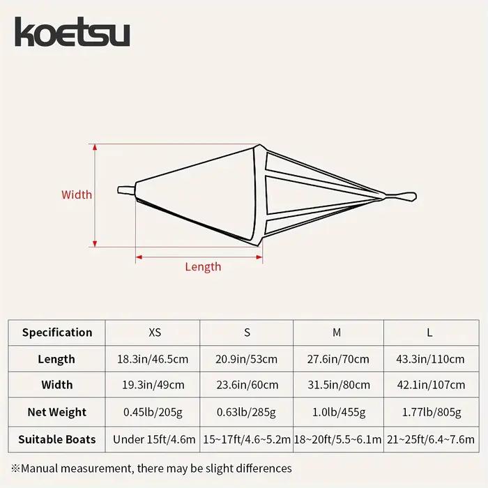 Ancre flotteuse parachute 45cm contrôle de dérive kayak pêche stabilisation position sécurité haute visibilité