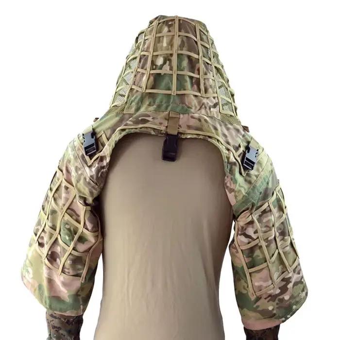 Capuche ghille vipère sniper tactique combat chasse tir veste camouflage forêt manteau pêche affût