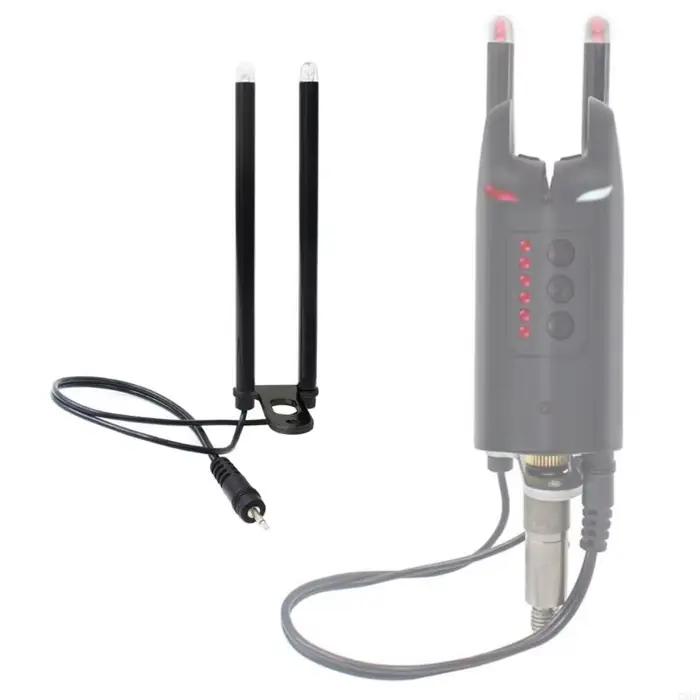 Barre oreille décrochage pêche G6DE avec LED : alarme portable anti-vent pour morsures