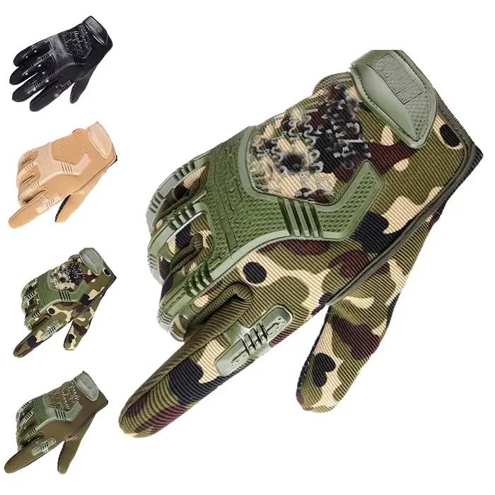 Gants tactiques demi-doigts paintball pêche protection anti-dérapants vélo sports outdoor hommes