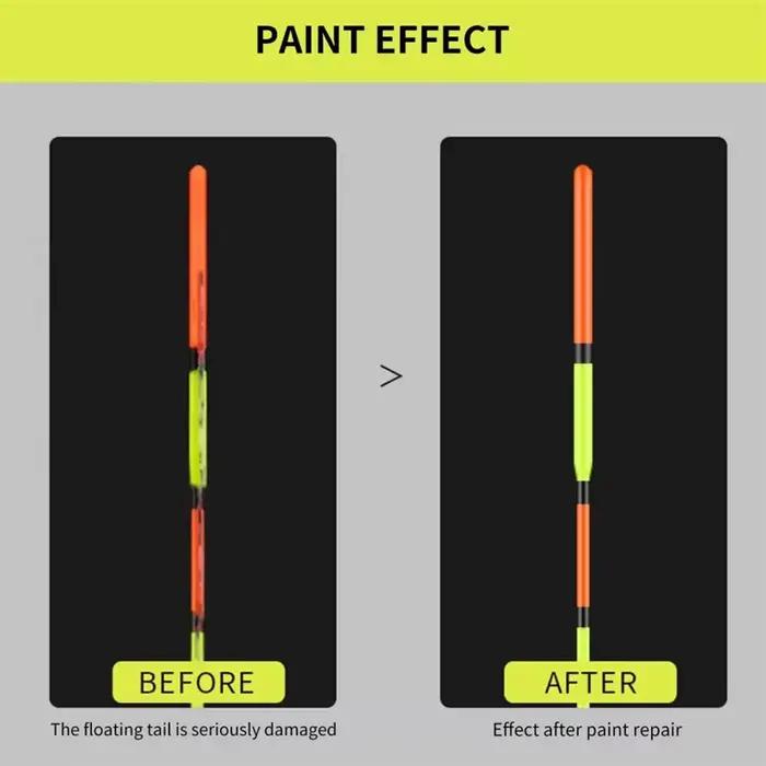 Peinture fluorescente 15ML pour flotteurs de pêche DIY - Peinture visible rapide séchage