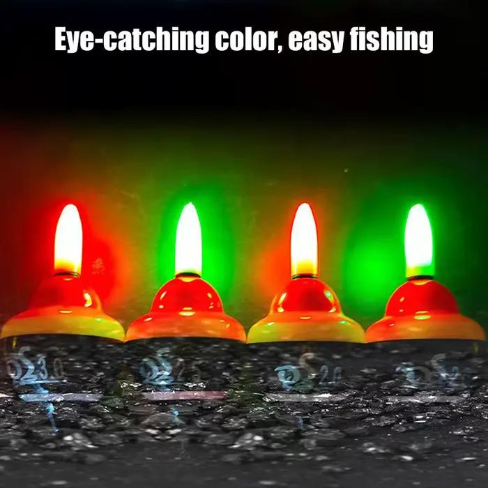 Flotteur de pêche lumineux pour rocher et mer, avec bâton insert, accessoires de pêche robustes