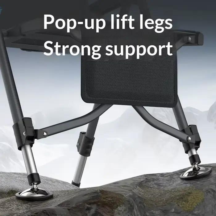 Chaise pêche ultra légère pliable portable tout terrain inclinable compacte rafting camping extérieur siège
