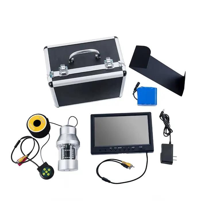 Système de surveillance F08AL avec caméra sous-marine rotative 360° et écran LCD 9 pouces pour pêche