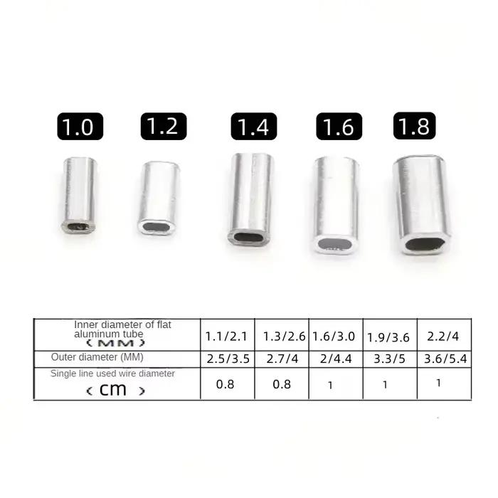 Manchons aluminium sertissage fil pêche - 150-200 pièces pour connexions sécurisées - Accessoires montage