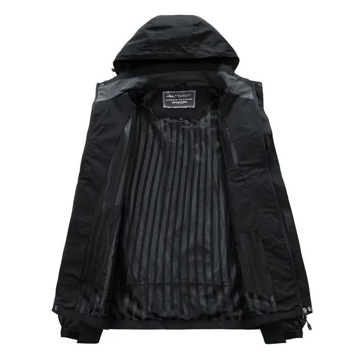 Veste de pêche imperméable grande taille homme - Veste coupe-vent randonnée chasse trekking