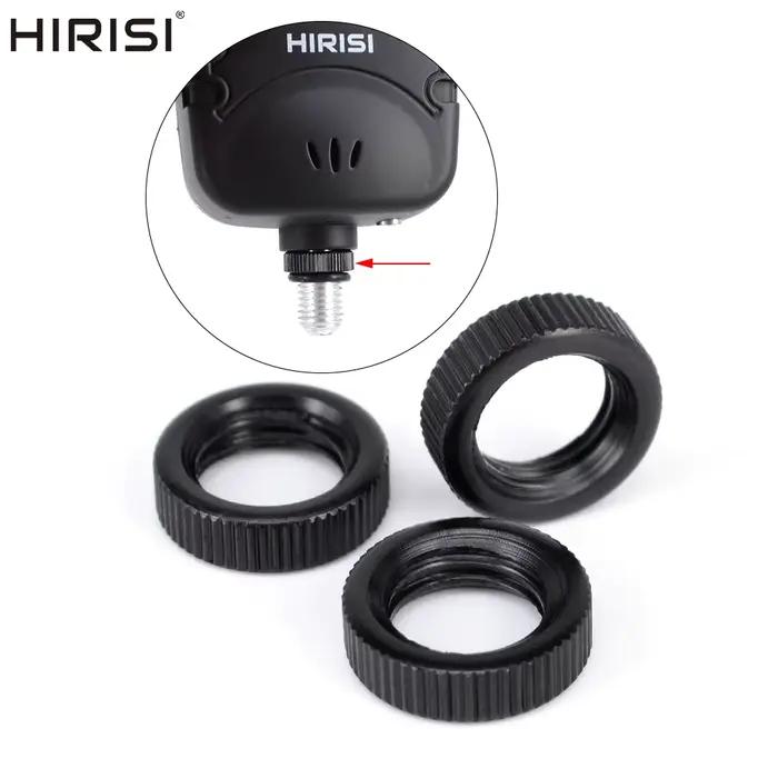 Hirisi 5 écrous de rechange filetage standard noir pour barres d'alarme de pêche à la carpe