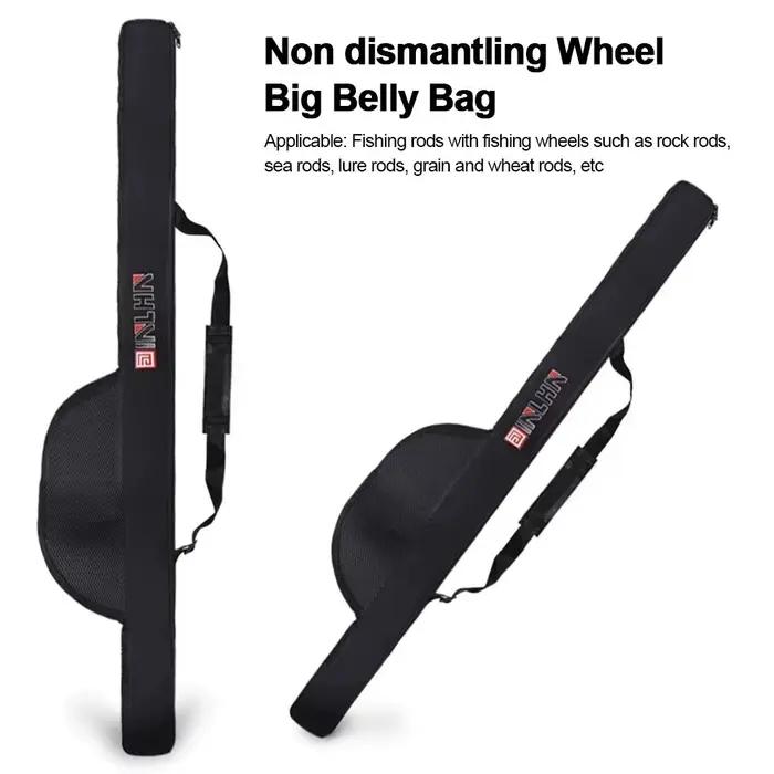 Sac à canne pliable portable avec bretelle 118/128cm pour transport facile de votre matériel de pêche