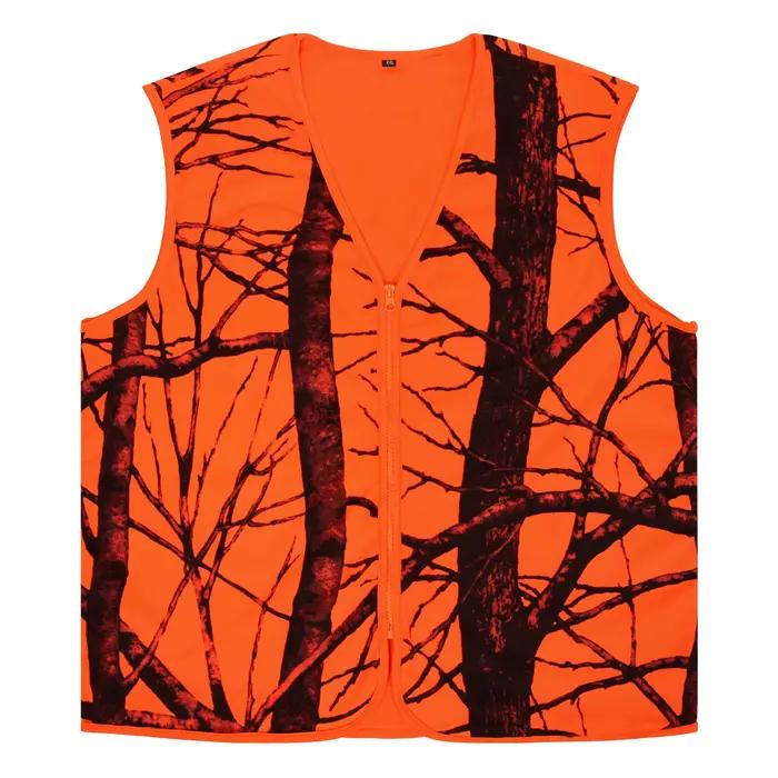 Gilet tactique homme GUGULUZA M-4XL orange pêche randonnée chasse séchage rapide polyester respirant