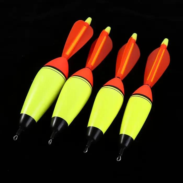 Flotteur de pêche lumineux Eva 20-100g pour pêche de nuit en mer et roche, avec queue