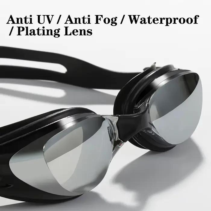Lunettes natation myope plaquées professionnelles - étanches anti-buée protection UV