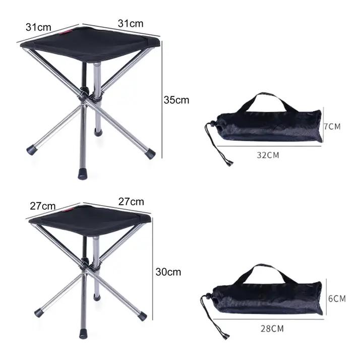 Chaise pliante en acier inoxydable pour camping pêche escalade randonnée pique-nique occaions extérieures confort durable
