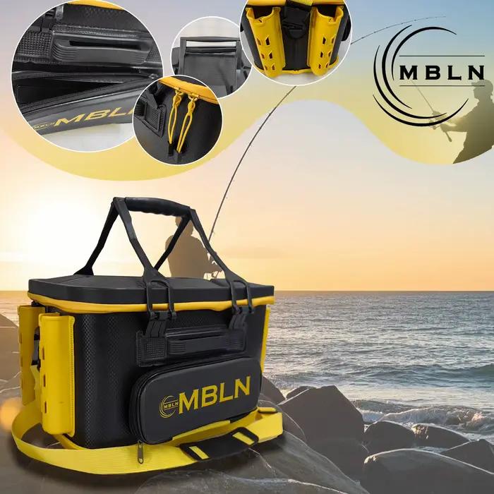 Caisse de pêche MBLN 30L portative - Supporte 70kg, transport à la main ou en bandoulière