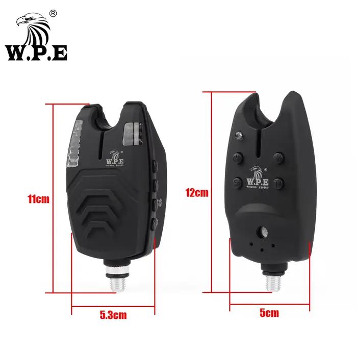 Alarme électronique sans fil W.P.E pour carpe - Kit pêche avec LED, son et accessoires carpage complets