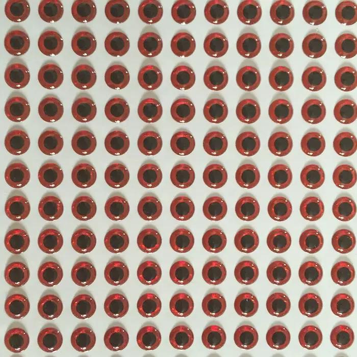 Yeux 3D XIDIAOYU 300 pièces pour leurres - Accessoires de customisation argent/rouge 3mm à 6mm