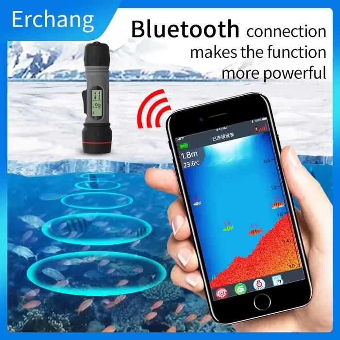 Sonar pêche sans fil Erchang 0.8-90m - Échosondeur hiver glace détecteur poissons portable léger