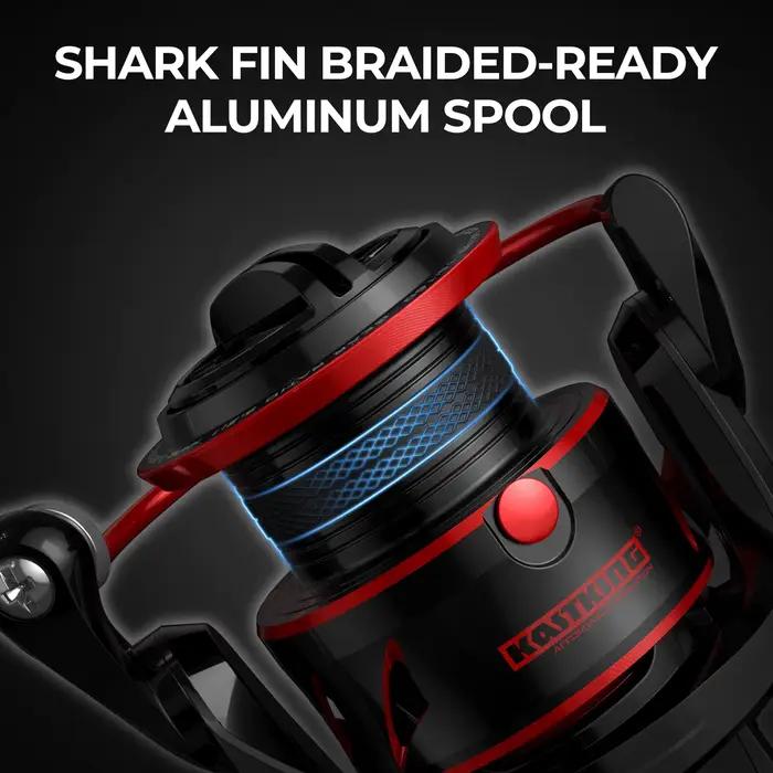 Moulinet de pêche spinning résistant à l'eau KastKing Sharky III 18KG pour brochet et perche