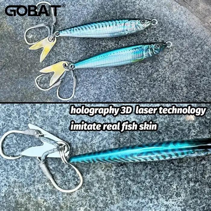 Leurre métal jig 20g 30g 40g avec yeux 3D laser pour pêche verticale, spinning et pêche au leurre