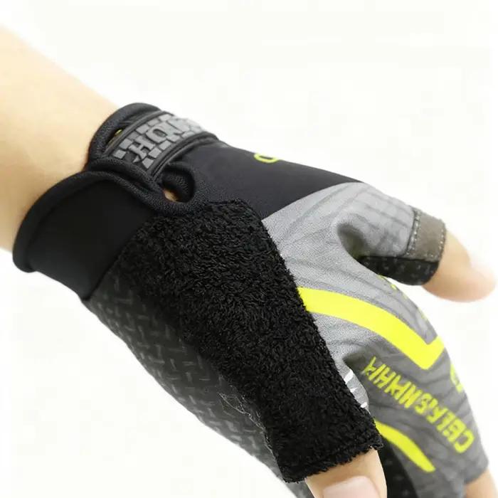 Gants pêche Luya 1 paire anti-coupures antidérapants trois doigts respirants anti-vent anti-UV
