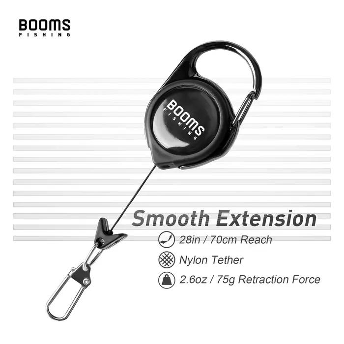 Porte-clés rétractable 2 pièces pêche à la mouche anti-rouille ressort facile accessoire badge zinger