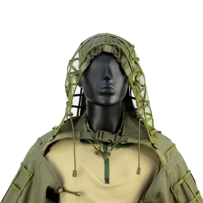 Châle ghillie tactique sniper airsoft - Tenue camouflage combat chasse pêche paintball